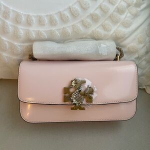 NEW Tory Burch Eleanor Croc Rectanglar Bag $798